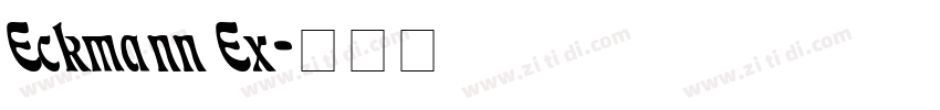 Eckmann Ex字体转换